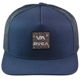 RVCA ATW Print Trucker Hat Snapback Mesh Cap – Navy Blue Adjustable